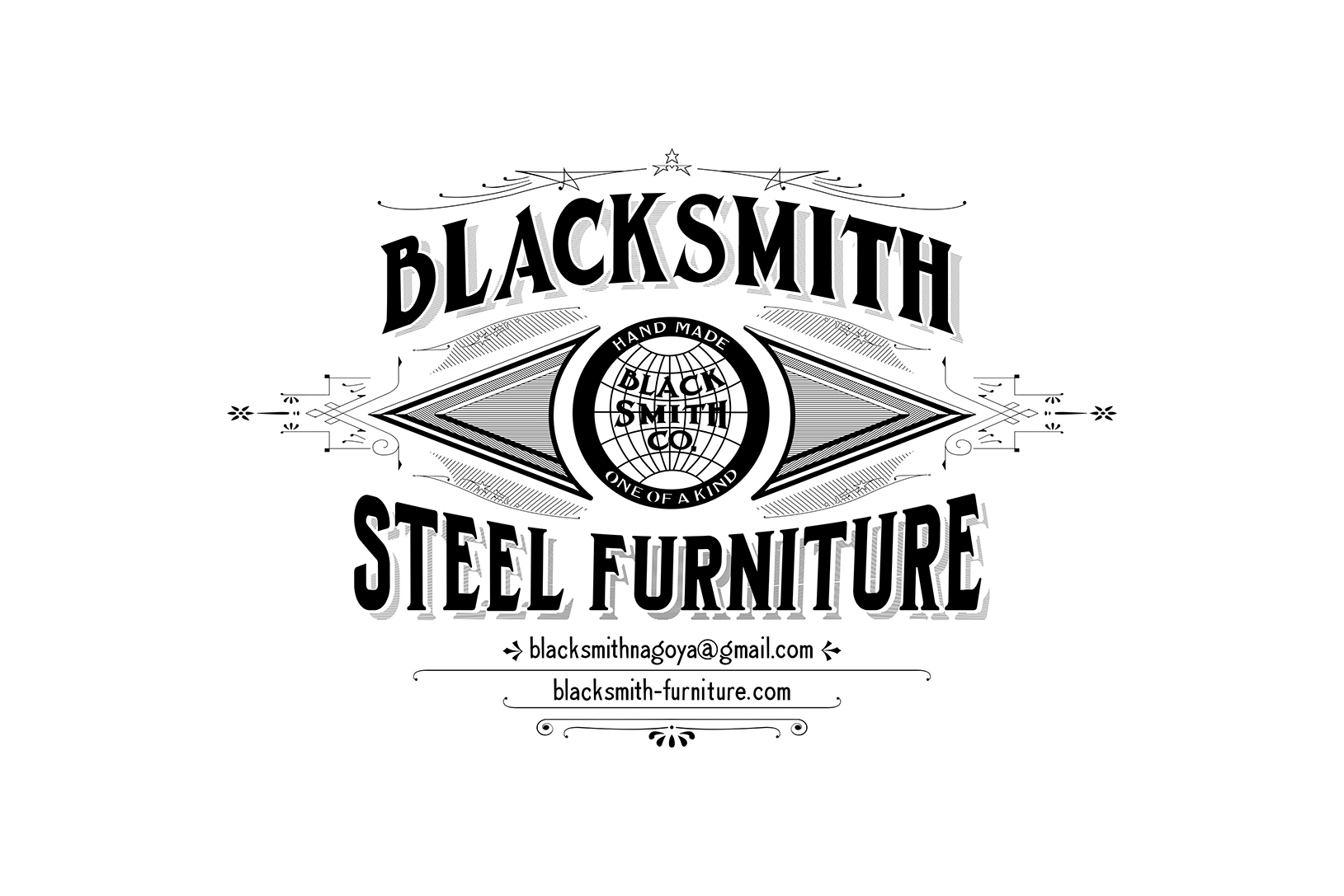 家具屋ロゴ　スチールファニチャーロゴ　鉄工所ロゴ
